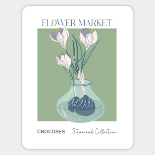 Crocuses in a vase Sticker